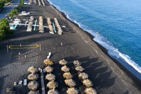 Perissa Black Sand Beach