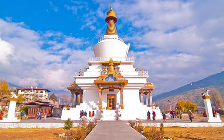 Thimphu National Memorial Chorten Landscape Image
