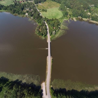 Lake Lohjanjarvi and Lohjansaari Island