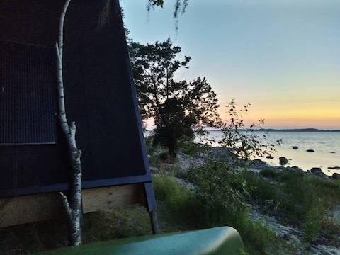 A Night in a Hammock Island at Porvoo Archipelago