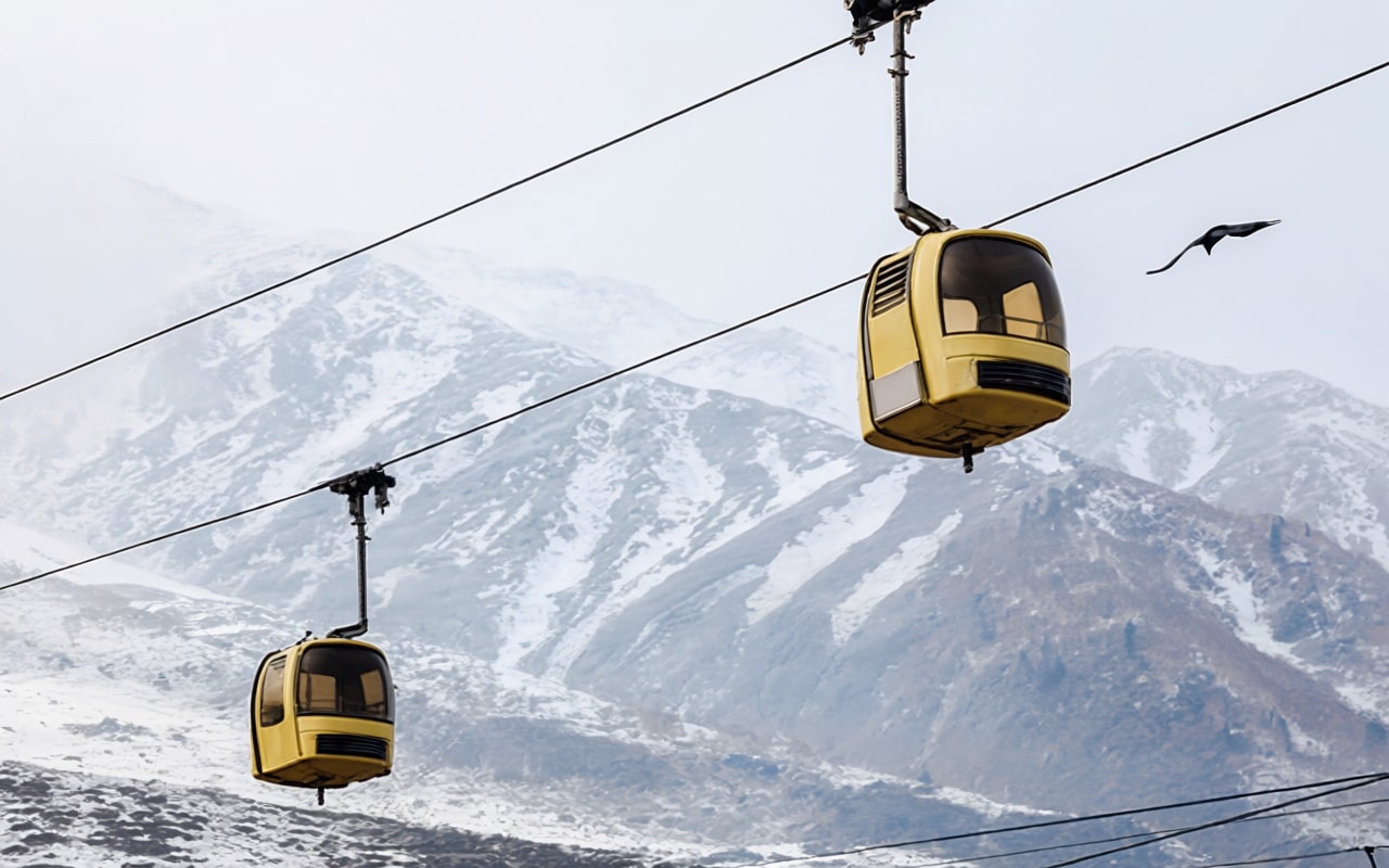 Gulmarg Gondola Landscape Image