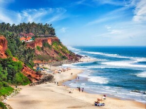 Varkala Cliff Beach Kerala